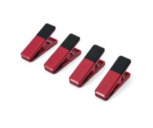 KitchenAid 4pc Small Kitchen Clips Set - Empire Red - Red - Plastic - Food Bag Clips