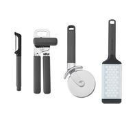 KitchenAid 4pc Tool Set, Charcoal Grey, Durable Cooking Tools with Ergonomic Handles - Grey - Nylon - Tools