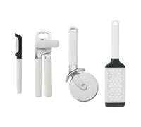 KitchenAid 4pc Tool Set, Porcelain White, Durable Cooking Tools with Ergonomic Handles - White - Nylon - Tools