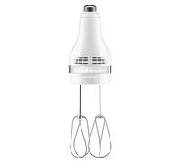 Kitchenaid 5 Speed Hand Mixer White | Offers multiple velocity settings for precise control during commercial baking, whipping and food preparation.