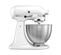 KitchenAid 5K45SS Stand mixer 275 W Stainless steel, White
