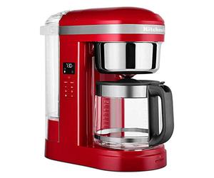 KitchenAid 5KCM1209, 1.7L Drip Coffee Maker, Filter Coffee Machine with Programmable Warming Plate, Spiral Showerhead & Reusable Filter, 24-Hour Timer, Empire Red
