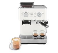 KitchenAid 5KES6551BPL Semi-Automatic Espresso Machine with Integrated Burr Grinder, 15-Bar Pump, Smart Dosing, Professional 58mm Portafilter & Steam Wand, 2.5L Water Tank, Porcelain White