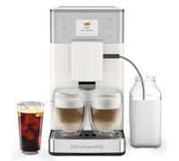 KitchenAid 5KES8453 Fully Automatic Espresso Machine with Iced Coffee KF3, Bean to Cup Coffee Maker with Built-in Grinder, 19 Recipe Options, Auto Milk System, Porcelain White
