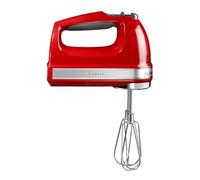 KitchenAid 5KHM9212BER 9-Speed Hand Mixer, Powerful DC Motor, with 5 Stainless Steel Accessories (Beaters, Whisk, Dough Hooks, Mixing Rod) & Storage Bag, Empire Red