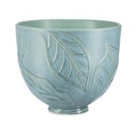 KitchenAid 5KSM2CB5LB 4.7L Ceramic Mixing Bowl - Spring Leaves Textured Glaze, Temperature Resistant Bowl for Tilt-Head Stand Mixers
