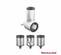 Kitchenaid 5Ksmvsa Vegetable Slicer & Shredder Attachment,3 Stainless Steel Blades,wide Feed Tube,fits All Kitchenaid Stand Mixers