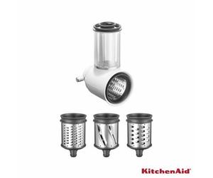 Kitchenaid 5Ksmvsa Vegetable Slicer & Shredder Attachment,3 Stainless Steel Blades,wide Feed Tube,fits All Kitchenaid Stand Mixers