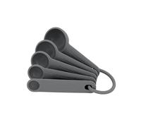 KitchenAid 5pc Measuring Spoon Set - Charcoal Grey | Compact, nestable design saves storage space; ideal for precise ingredient portioning in busy commercial kitchens.