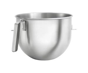 KitchenAid 6.6Ltr Bowl with J-handle for Bowl Lift Stand Mixer 5KSMB70J | Ergonomic handle provides a secure grip, reducing hand fatigue during high-volume commercial food preparation.