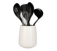 KitchenAid 6 Piece Utensil Set and Holder, Non-Stick and Dishwasher Safe Cooking Tools