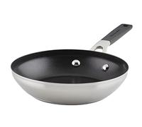KitchenAid 71019 Stainless Steel Nonstick Frying Pan/Skillet, 8 Inch - Brushed Stainless Steel