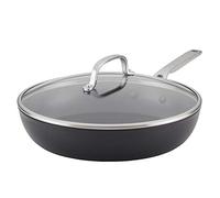KitchenAid 80123 Hard Anodized Induction Nonstick Fry Pan/Skillet with Lid, Aluminum, Matte Black
