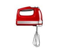 KitchenAid 5KHM9212BER 9-Speed Hand Mixer, Powerful DC Motor, with 5 Stainless Steel Accessories (Beaters, Whisk, Dough Hooks, Mixing Rod) & Storage Bag, Empire Red