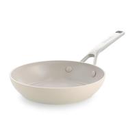 KitchenAid Advanced Forged Frying Pan 24 cm, Ceramic Nonstick | Ceramic nonstick, forged aluminium, induction-ready, oven safe to 220°C, dishwasher safe, cream