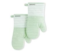 KitchenAid Albany Oven Mitt 2-Pack Set, Pistachio, 7"x13"