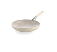 KitchenAid Aluminium Ceramic Non-Stick Frying Pan, 24 cm, PFAS-Free, Induction Safe, Stainless Steel Handle, Oven Safe, Dishwasher Safe, Cream White