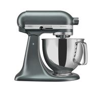 KitchenAid Artisan 5KSM175BJP Tilt-Head Stand Mixer. Includes 4,7L & 3L Bowls, Flex Edge Beater, Dough Hook, Wire Whip & Pouring Shield. Full Metal, 5-Year Guarantee, Juniper.