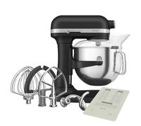 KitchenAid Artisan Cast Iron Black 6.6L Bowl Lift Food Mixer With FREE Gift