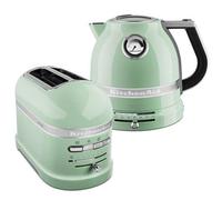 Kitchenaid Artisan Pistachio 2 Slot Toaster And Kettle Set