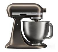 KitchenAid Artisan Plus 4.7L Stand Mixer, Tilt-Head Food Mixer with Stainless Steel Bowl, 10 Speed Settings, Dough Hook, Flat Beater & Wire Whisk Included, Iron Ore