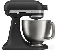 KitchenAid Artisan Plus 4.7L Stand Mixer, Tilt-Head Food Mixer with Stainless Steel Bowl, 10 Speed Settings, Dough Hook, Flat Beater & Wire Whisk Included, Cast Iron Black
