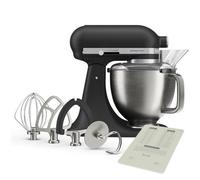 KitchenAid Artisan Plus 4.7L Stand Mixer, Tilt-Head Food Mixer with Stainless Steel Bowl, 10 Speed Settings, Dough Hook, Flat Beater & Wire Whisk Included, Cast Iron Black