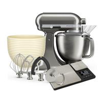 KitchenAid Artisan Plus Medallion Silver 4.7L Tilt Head Stand Mixer With FREE Gifts