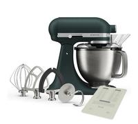 KitchenAid Artisan Plus 4.7L Stand Mixer, Tilt-Head Food Mixer with Stainless Steel Bowl, 10 Speed Settings, Dough Hook, Flat Beater & Wire Whisk, Pebbled Palm Green