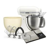KitchenAid Artisan Plus Stand Mixer 4.7L White Tilt Head Electric Mixer Bowl