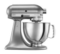 KitchenAid Artisan Series 5 Quart Tilt Head Stand Mixer with Pouring Shield KSM150PS, Contour Silver