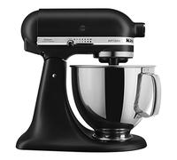 KitchenAid Artisan Series 5 Quart Tilt Head Stand Mixer with Pouring Shield KSM150PS, Matte Black