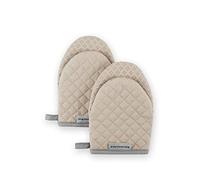 KitchenAid Asteroid Mini Oven Mitt, 5.5"x8", Milkshake 2 Count