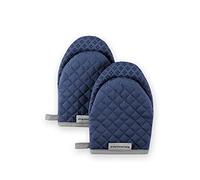 KitchenAid Asteroid Mini Oven Mitt Set, 5.5"x8", Blue Willow, 2 Piece
