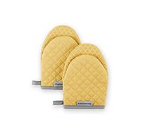 KitchenAid Asteroid Mini Oven Mitt Set, 5.5"x8", Buttercup Yellow, 2 Piece