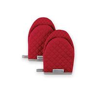 KitchenAid Asteroid Mini Oven Mitt Set, 5.5"x8", Fire Red, 2 Piece
