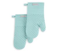 KitchenAid Asteroid Oven Mitt 2-Pack Set, Mineral Water Aqua, 7"x12.5"