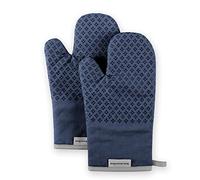 KitchenAid Asteroid Oven Mitt Set, 7"x12.5", Blue Willow, 2 Piece