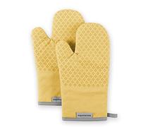 KitchenAid Asteroid Oven Mitt Set, 7"x12.5", Buttercup Yellow, 2 Piece