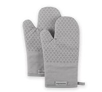 KitchenAid Asteroid Oven Mitt Set, 7"x12.5", Grey, 2 Piece