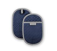 KitchenAid Asteroid Pot Holder 2-Pack Set, Blue Willow, 6.5"x10"