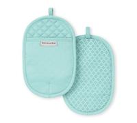 KITCHENAID Asteroid Pot Holder 2-Pack Set, Mineral Water, 6.5"x10"