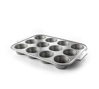 KitchenAid Bakeware 12 Cup Muffin Tin | Nonstick coating, 0.8 mm aluminised steel, oven safe to 230°C, dishwasher safe