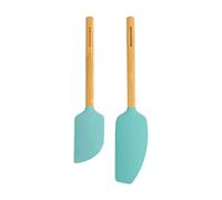 KitchenAid Bamboo Spatula Set, 2-Piece, Aqua Sky