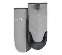 KitchenAid Beacon Two-Tone Non-Slip Oven Mitt Set, Cool Grey/Frost Grey, 5.75"x13", 2 Piece
