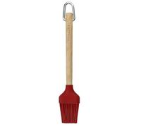 KitchenAid Birchwood Basting Brush with Silicone Head Red
