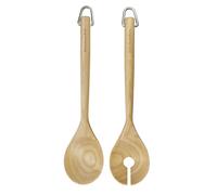 KitchenAid Birchwood Salad Servers, Fork and Spoon - Wood - Birch Wood - Salad Server