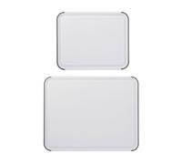 Classic 2pc Polypropylene Chopping Board Set, 20 x 25cm, 35 x 28cm - White