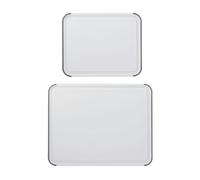 KitchenAid Classic Non-Slip 2 Piece Chopping Board Set, 80x100 mm and 110x140 mm, BPA Free Polypropylene, KEG710NOSMGA, DX272
