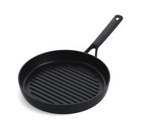 KitchenAid Classic Forged Hard Anodized PFAS-Free Healthy Ceramic Non-Stick, 28 cm Grill Pan, Induction, Oven Safe, Black